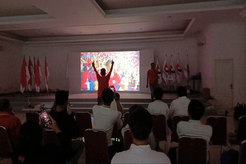 Pemuda Perindo Gelar Nobar Indonesia Vs Arab Saudi, Begini Keseruannya