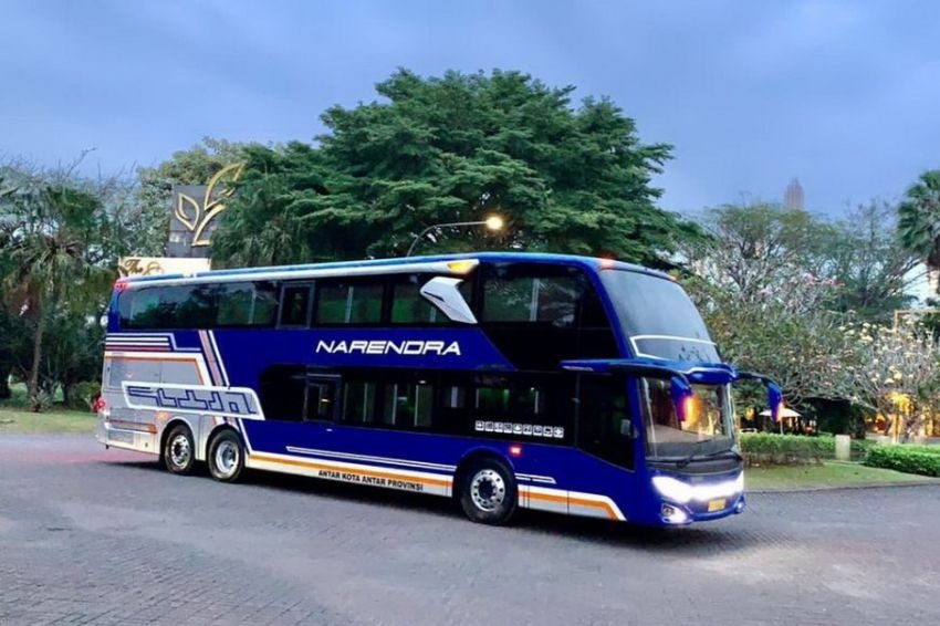 PO Narendra Rilis Bus Tingkat Baru Karoseri Adiputro, Punya Fitur Mewah seperti Pesawat