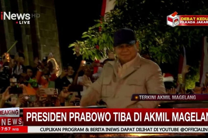 Presiden Prabowo Tiba di Akmil Magelang