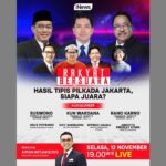 Rakyat Bersuara Hasil Tipis Pilkada Jakarta, Siapa Juara? Malam Ini Bersama Aiman Witjaksono, Suswono, Kun Wardana, Rano Karno, Pukul 19.00 WIB, Live Hanya di iNews