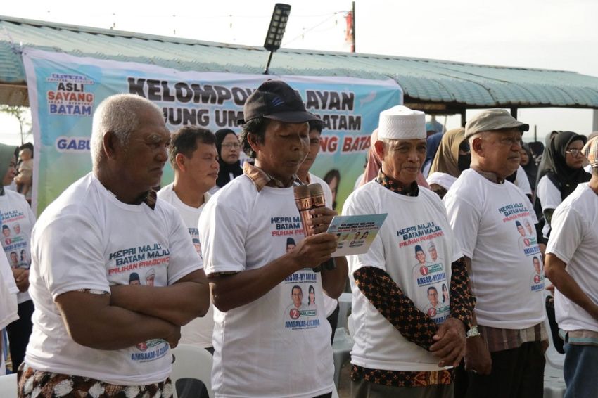 Ratusan Nelayan Tanjung Uma Dukung Ansar-Nyanyang dan Amsakar-Li Claudia