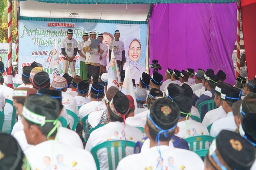 Ratusan Takmir Masjid Bojonegoro Gabung Relawan Luwih Apik Menangkan Wahono-Nurul