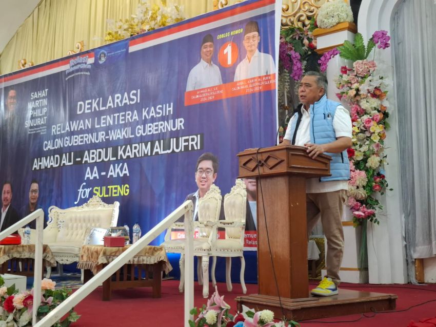 Relawan Lentera Kasih Beri Dukungan ke Pasangan Ahmad Ali-Abdul Karim