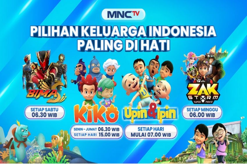 Saksikan Animasi Terbaik Kiko, Bima S dan Zak Storm di MNCTV