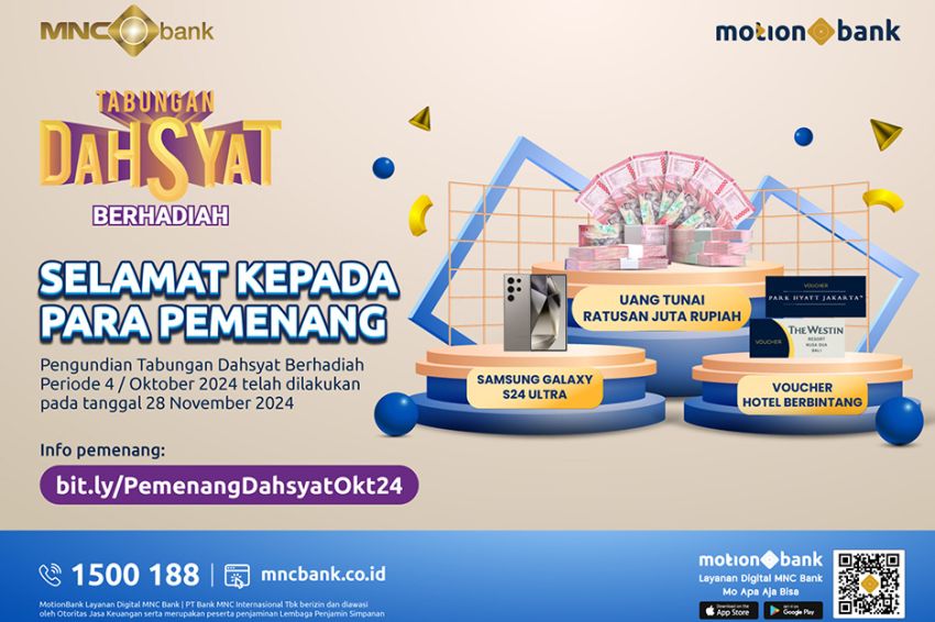 Segera Berakhir, Jangan Lewatkan Tabungan Dahsyat Berhadiah MNC Bank!