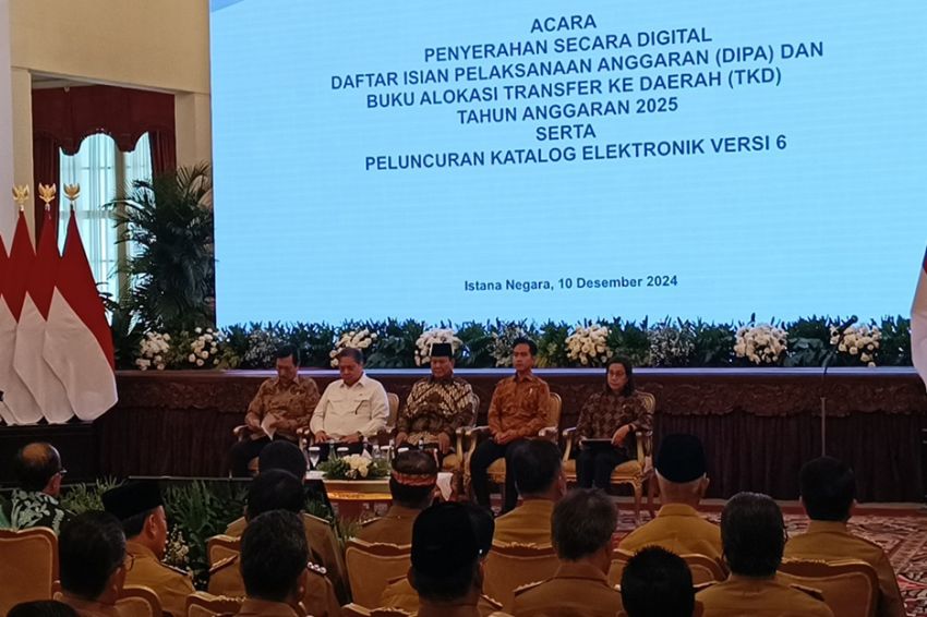 Serahkan DIPA dan TKD 2025, Prabowo: Kita Bertekad Laksanakan Pembangunan Nasional