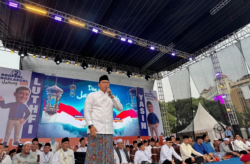 Sudaryono Bikin Ribuan Massa dan Jokowi Tertawa di Kampanye Luthfi-Yasin