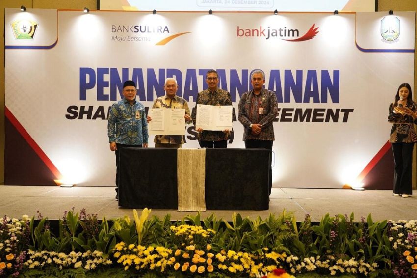 Teken SHA, Bank Sultra Resmi Jadi Bank Kelima yang Ber-KUB dengan Bank Jatim