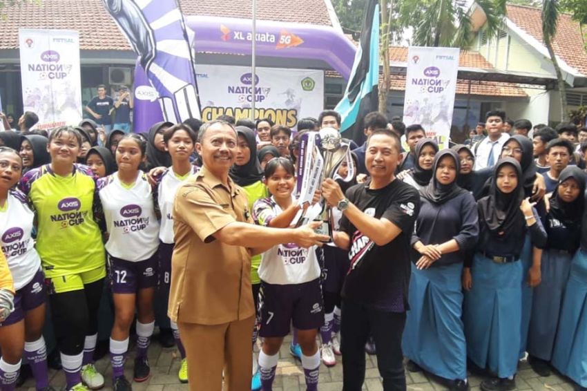 Tim Futsal Putri Juara AXIS Nation Cup 2024, Pelajar SMA 2 Mojokerto Sambut Suka Cita