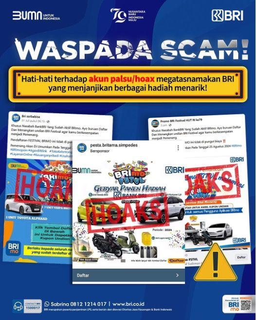 Waspada Penipuan, Ini Cara Bedakan BRImo FSTVL yang Asli dan Palsu!