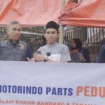 YSP Motorindo Parts Salurkan Mi Instan dan Selimut bagi Korban Banjir Sukabumi