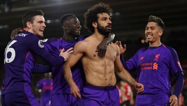 5 Selebrasi Telanjang Dada Mohamed Salah di Liverpool, Langganan Lawan MU!