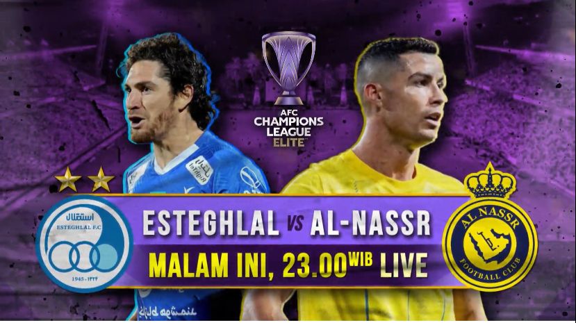 Ambisi Esteghlal FC Curi Poin atas Al Nassr di AFC Champion League Elite, Live di iNews