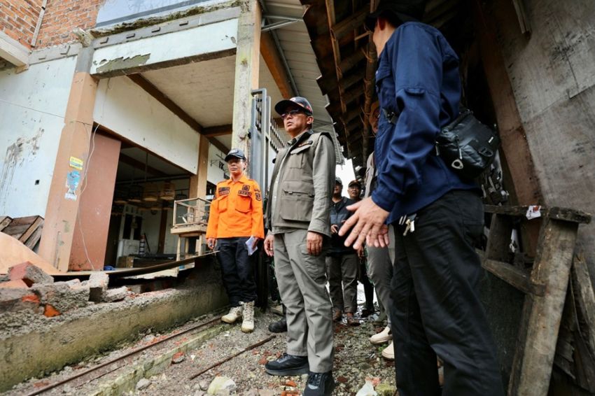 BNPB Bangun Pos Pengungsian Terpusat di Bantargadung, Sukabumi