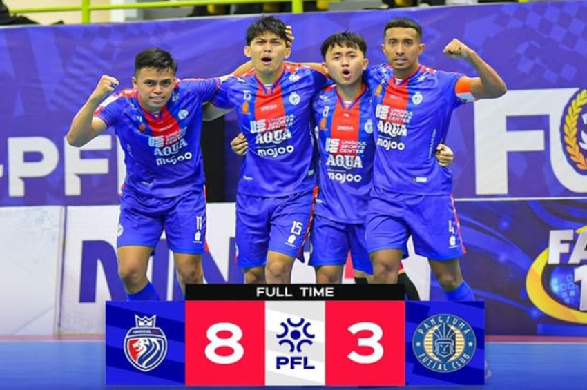 Hasil Liga Futsal Profesional 2024/2025: Unggul FC Bantai Pangsuma FC 8-3, Makin Mantap di Puncak Klasemen