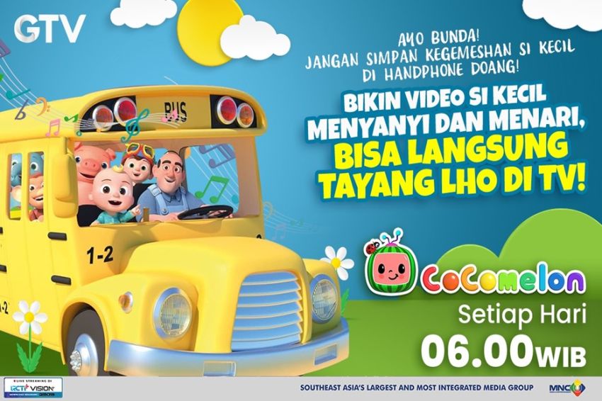 Its Family Time! Setiap Pagi Ajak Si Kecil Bernyanyi dan Menari Bareng Cocomelon GTV!