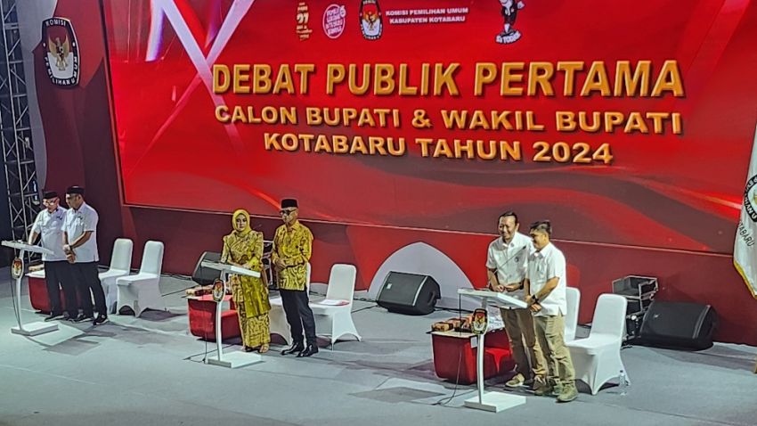 KPU Kotabaru Gelar Debat Pertama Paslon Bupati dan Wakil Bupati