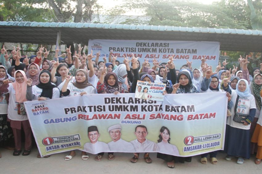 Majukan Ekonomi Kerakyatan, Ratusan Pelaku UMKM Batam Solid Dukung ASLI-SAYANG