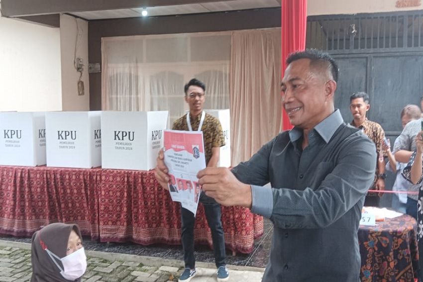 Mencoblos di TPS 31 Lebak Bulus, Dharma Pongrekun Ngaku Coblos Nomor Wahid