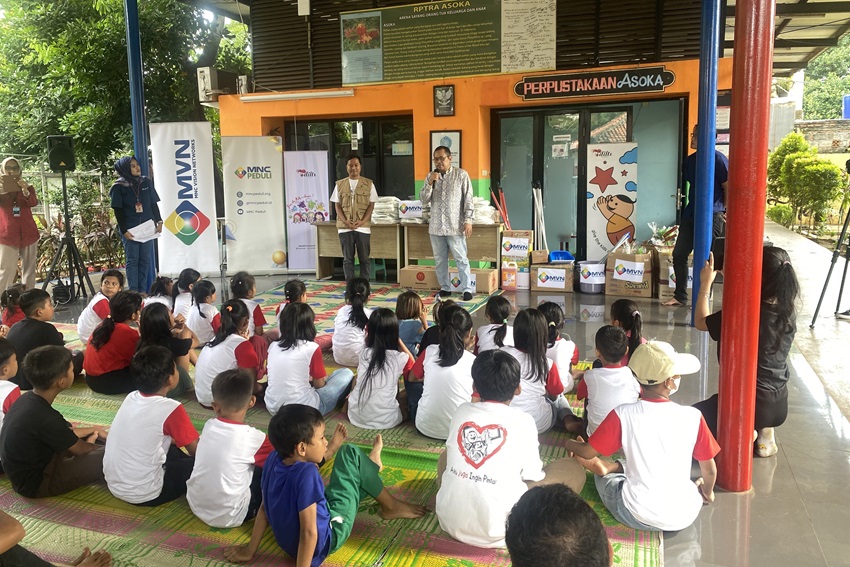 MVN dan MNC Peduli Ingin Bawa Keceriaan untuk Anak-anak Duafa di Jati Padang