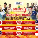 Perempat Final Daihatsu Indonesia Masters 2025: Saksikan Perjuangan 2 Wakil Tuan Rumah di MNCTV!