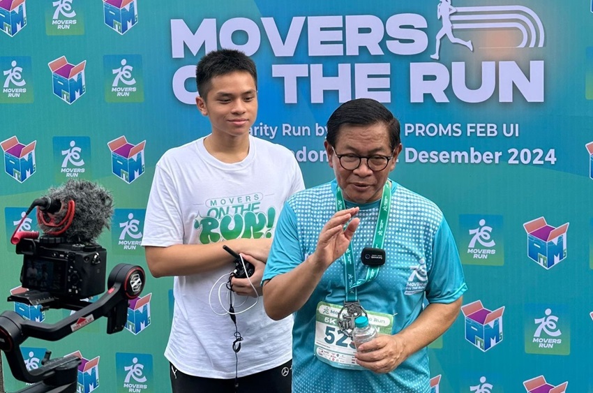 Pramono Anung Ikut Lomba Lari di UI Movers On the Run