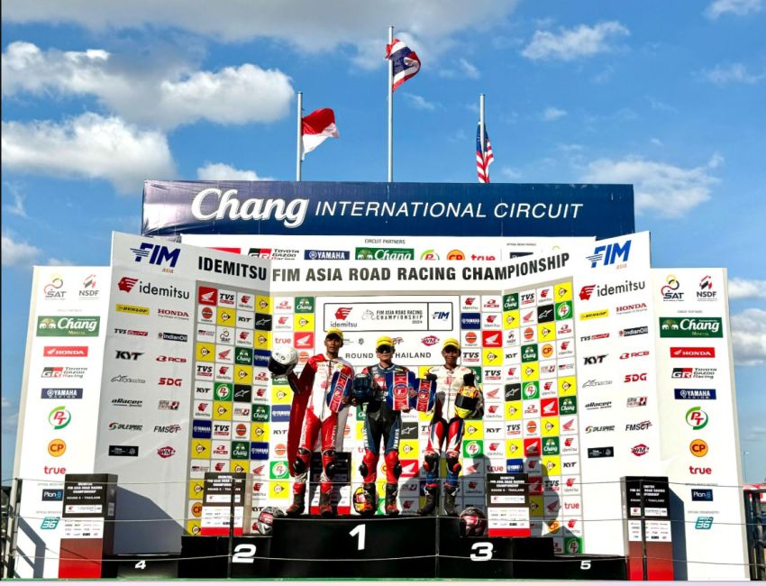 Race 1 ARRC Buriram: Pembalap AHRT Double Podium, Gelar Juara Asia di Depan Mata