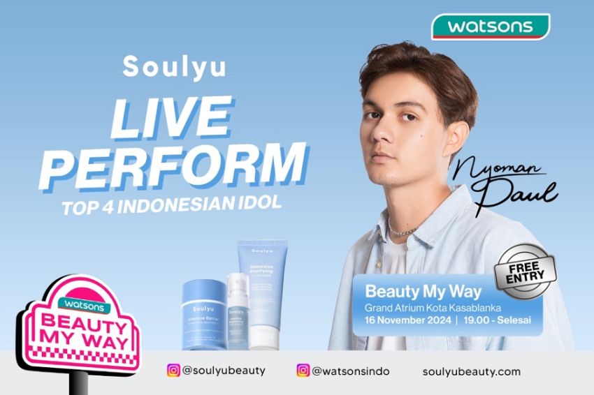 Soulyu Menghadirkan Nyoman Paul di Watsons Beauty My Way Kota Kasablanka