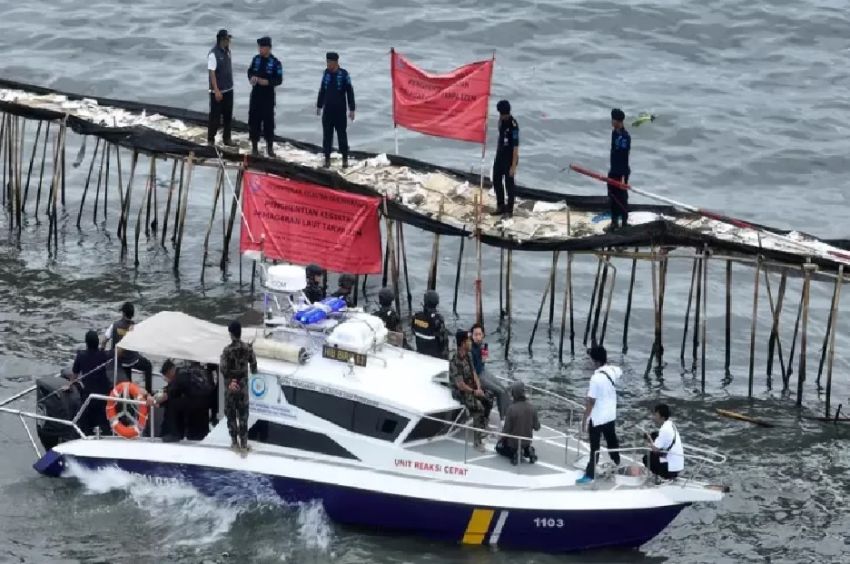 4 Fakta Pagar Misterius di Laut Tangerang, Teranyar Nelayan Mengaku Mereka yang Bangun