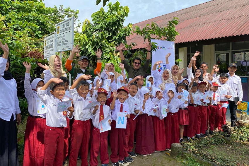 Antusias Siswa SDN Pangarakan 01 Ikuti Literasi MNC Land dan MNC Peduli