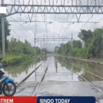 Banjir Rob, KAI Commuter Batalkan 8 Perjalanan Kota-Tanjung Priok