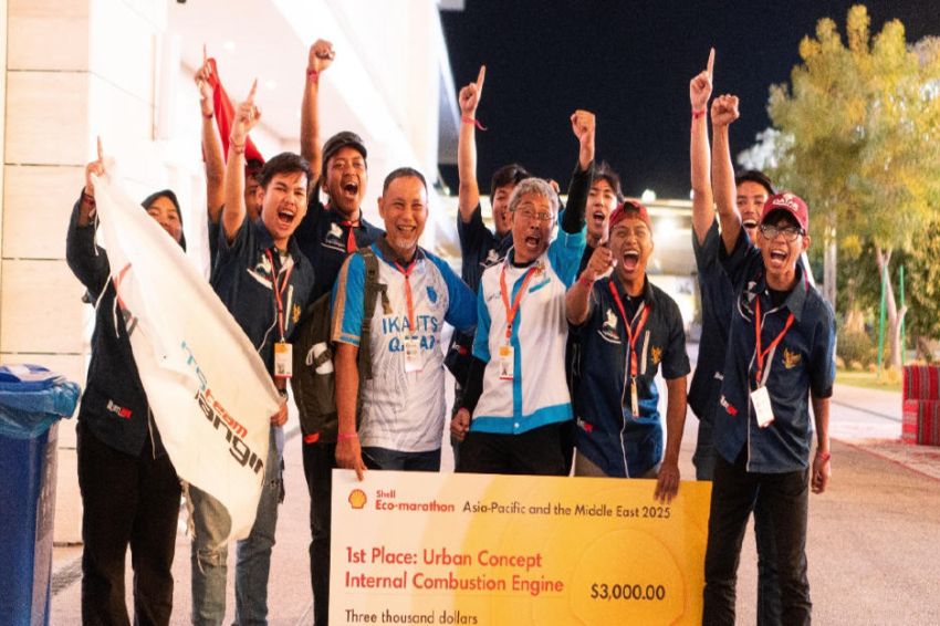 Cetak Hattrick, Tim Sapuangin ITS Raih Juara di Shell Eco Marathon Qatar 2025