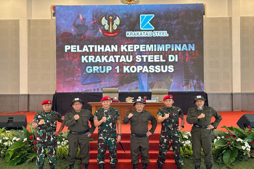 Gandeng Kopassus, Krakatau Steel Group Gelar Pelatihan Kepemimpinan di Serang