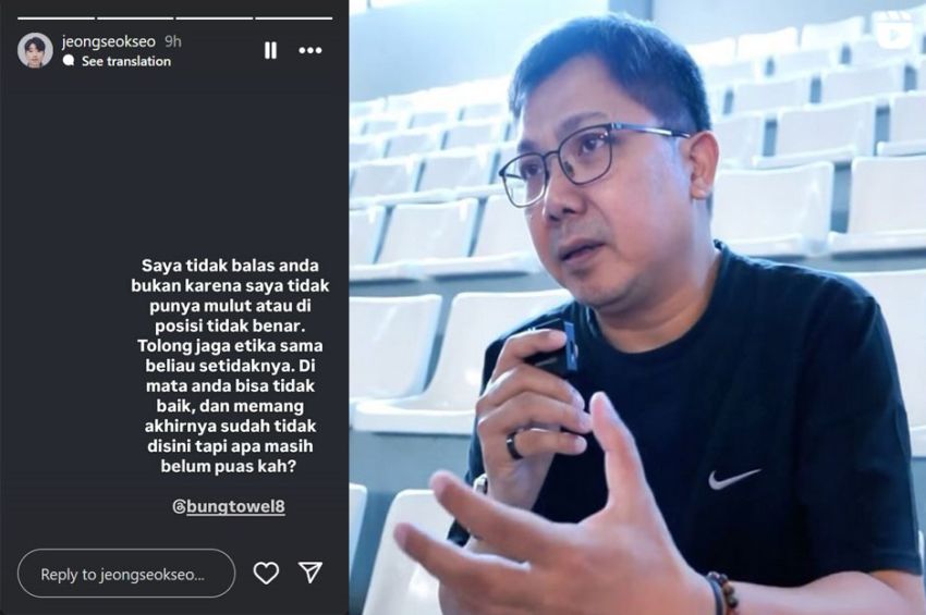 Harga Diri Shin Tae-yong Direndahkan Towel, Jeje: Apa Sudah Puas? Jaga Etika