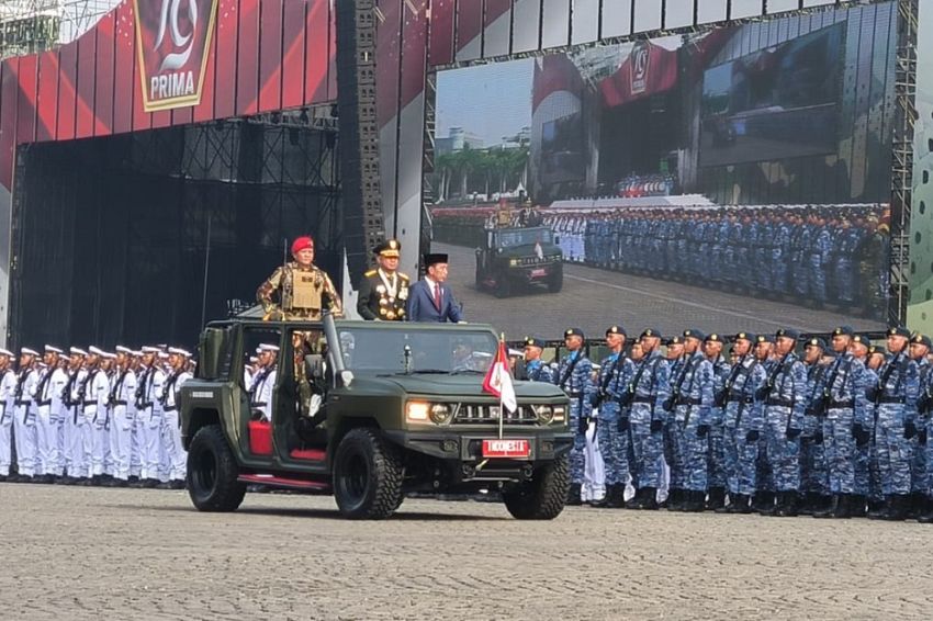 HUT ke-79 TNI, Jokowi Ucapkan Terima Kasih ke Prabowo