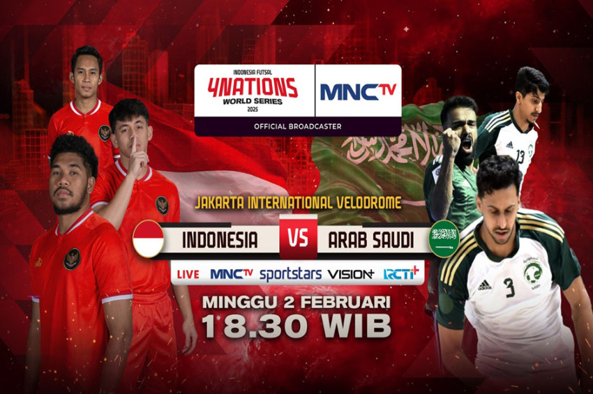 Indonesia vs Arab Saudi di 4 Nations World Series, Tonton di MNCTV