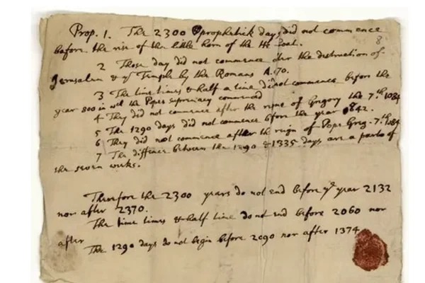 Surat-surat Isaac Newton Soal Nasib Bumi pada 2060 Terungkap