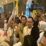 Tiba di Lokasi Debat, Paslon RIDO Disambut Nyanyian Jakarta Baru Jakarta Maju