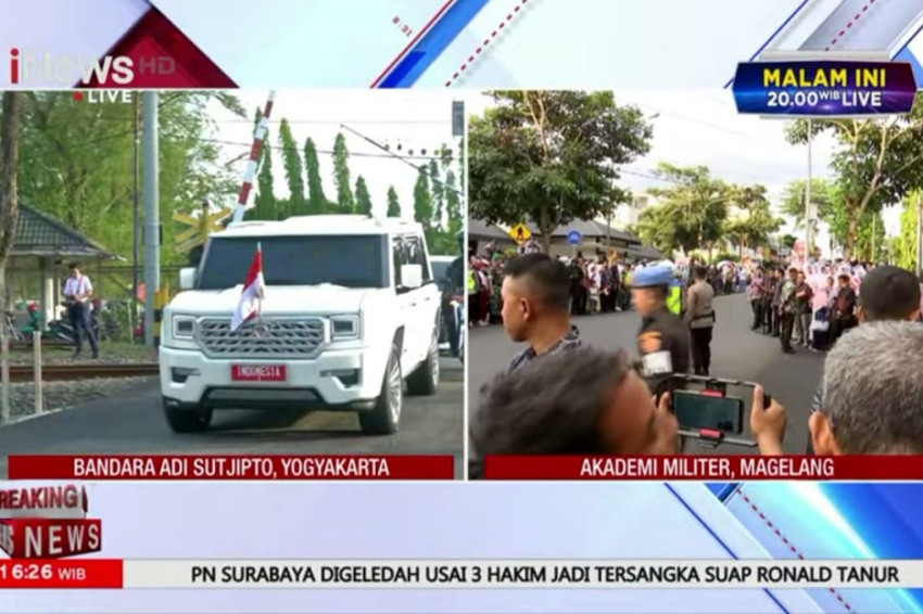 Tiba di Yogya, Prabowo Naik Maung Pindad ke Lembah Tidar Magelang