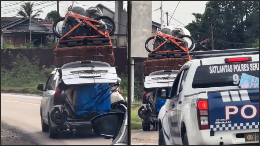 Avanza Overload Angkut Motor, Netizen: Kawan Seperjuangan, Wajar!