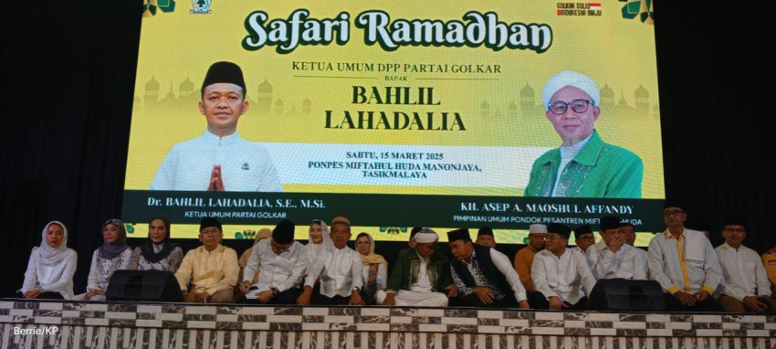 Bahlil Safari Ramadan ke Ponpes di Tasikmalaya, Minta Santri Doakan Prabowo dan Gibran