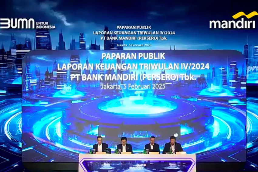 Bank Mandiri Cetak Laba Bersih Rp55,8 Triliun di Sepanjang 2024