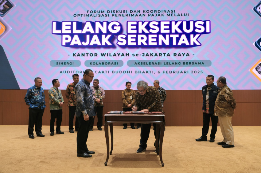 Kanwil DJP se-Jakarta Raya Teken Kesepakatan Bersama Lelang Eksekusi Pajak Serentak