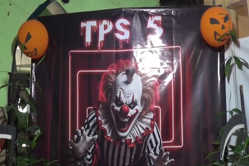 Kreatif, TPS di Bogor Gelar Pesta Halloween untuk Tarik Minat Pemilih