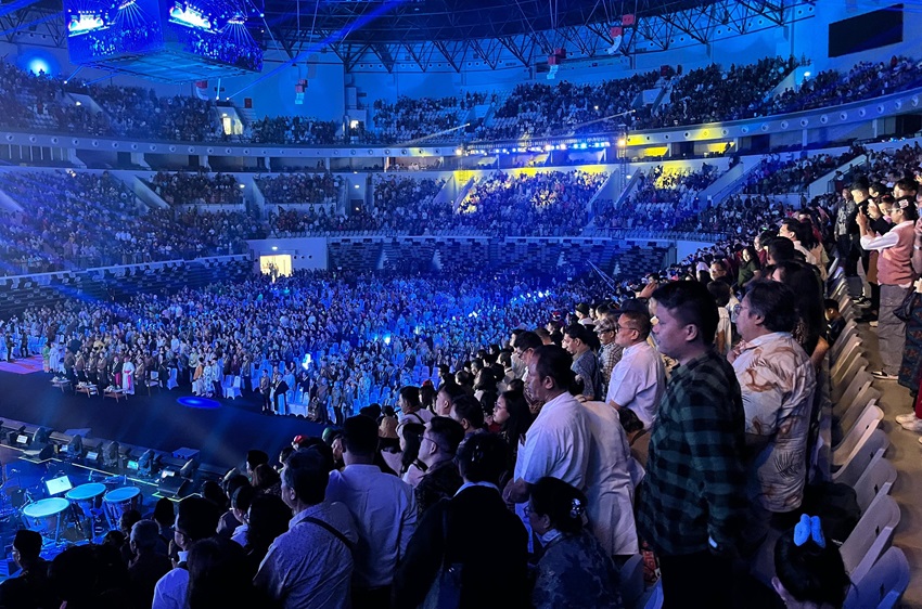 Perayaan Natal Nasional di Indonesia Arena Dihadiri 11.000 Umat Kristiani