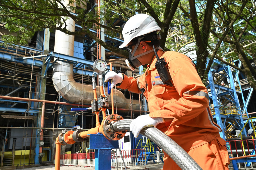 Perdana, PLN IP Uji Coba Bahan Bakar Amonia Hijau di PLTU Labuan