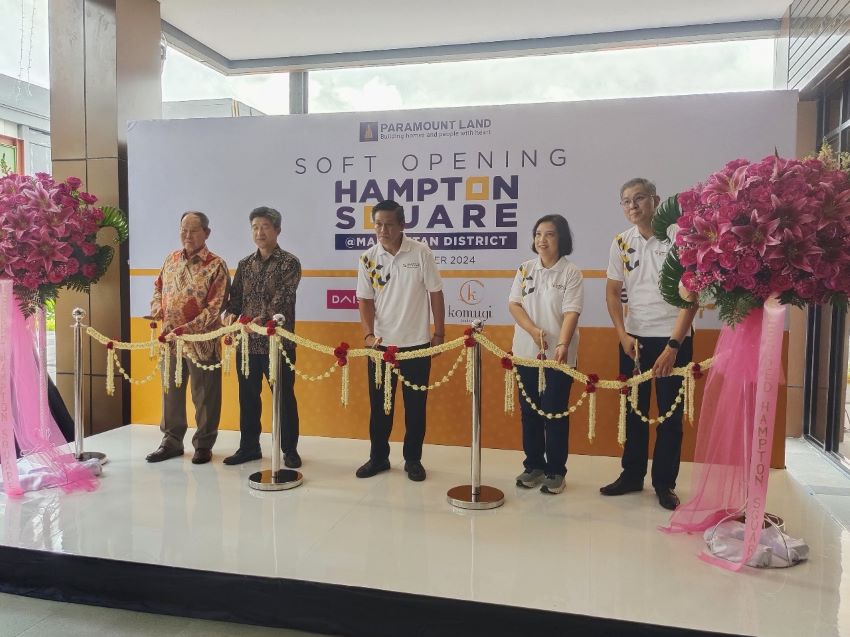 Perkuat Ekosistem Bisnis, Paramount Land Soft Opening Hampton Square