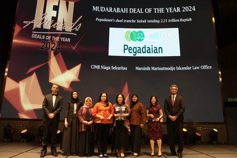 Sukses Terbitkan Sukuk Mudarabah Berkelanjutan, Pegadaian Raih Penghargaan IFN Global Awards 2024