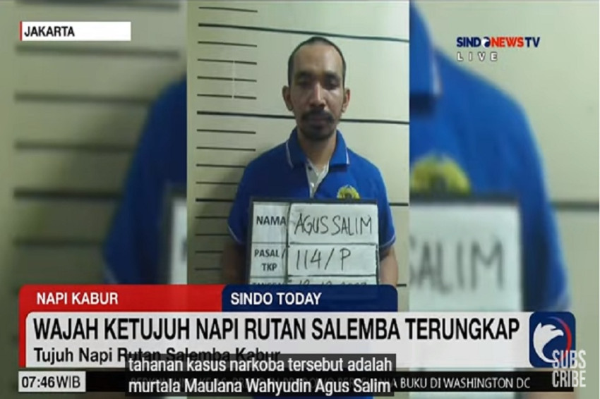 Terungkap, Ini Identitas 7 Napi Narkoba yang Kabur dari Rutan Salemba